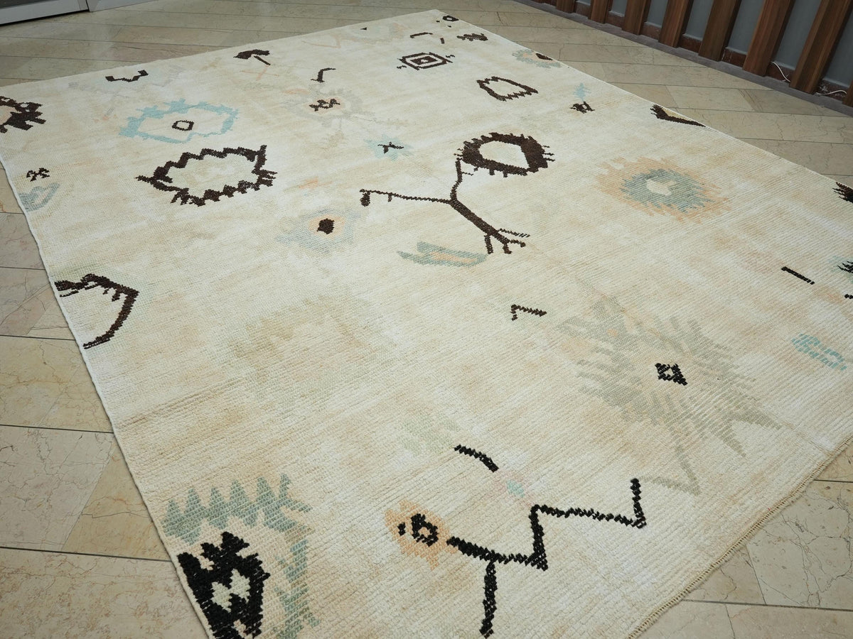 Neutral Colors Eco-Friendly Hemp Carpet Rug,9x11 Turkish Oushak Rugs