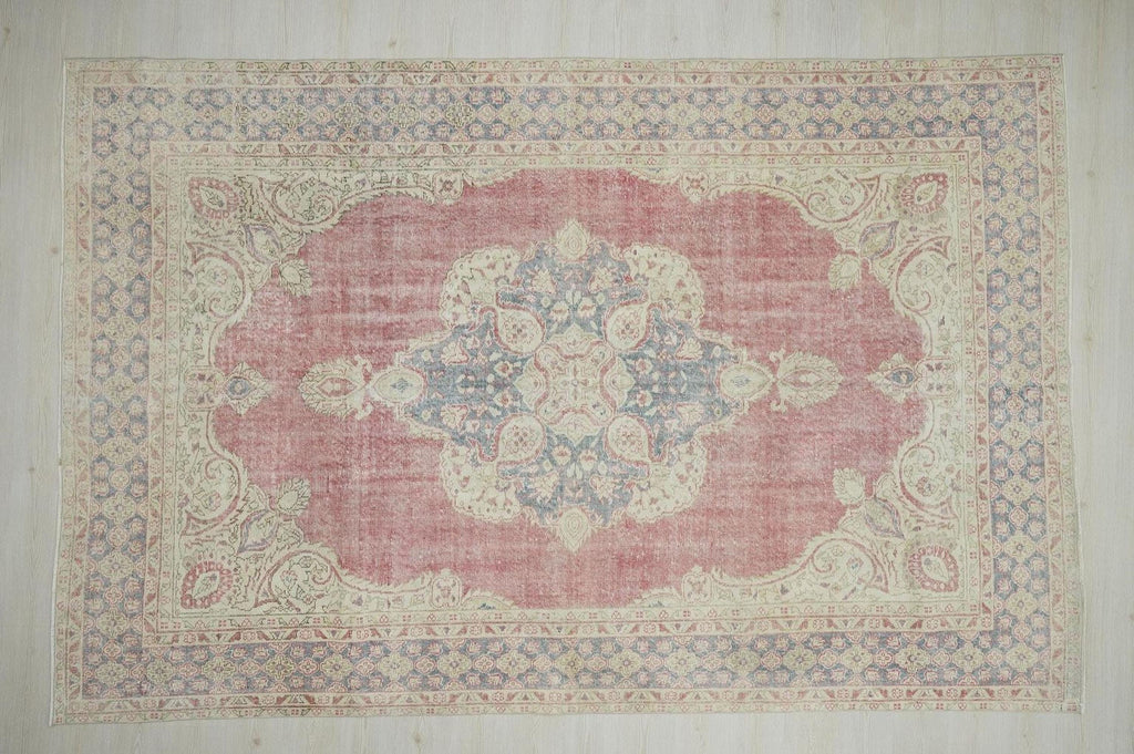 8x12 Oversize Vintage Oushak Rug: Mid-Century Modern Turkish Wool Carpet Rugs,Scandinavian Style.