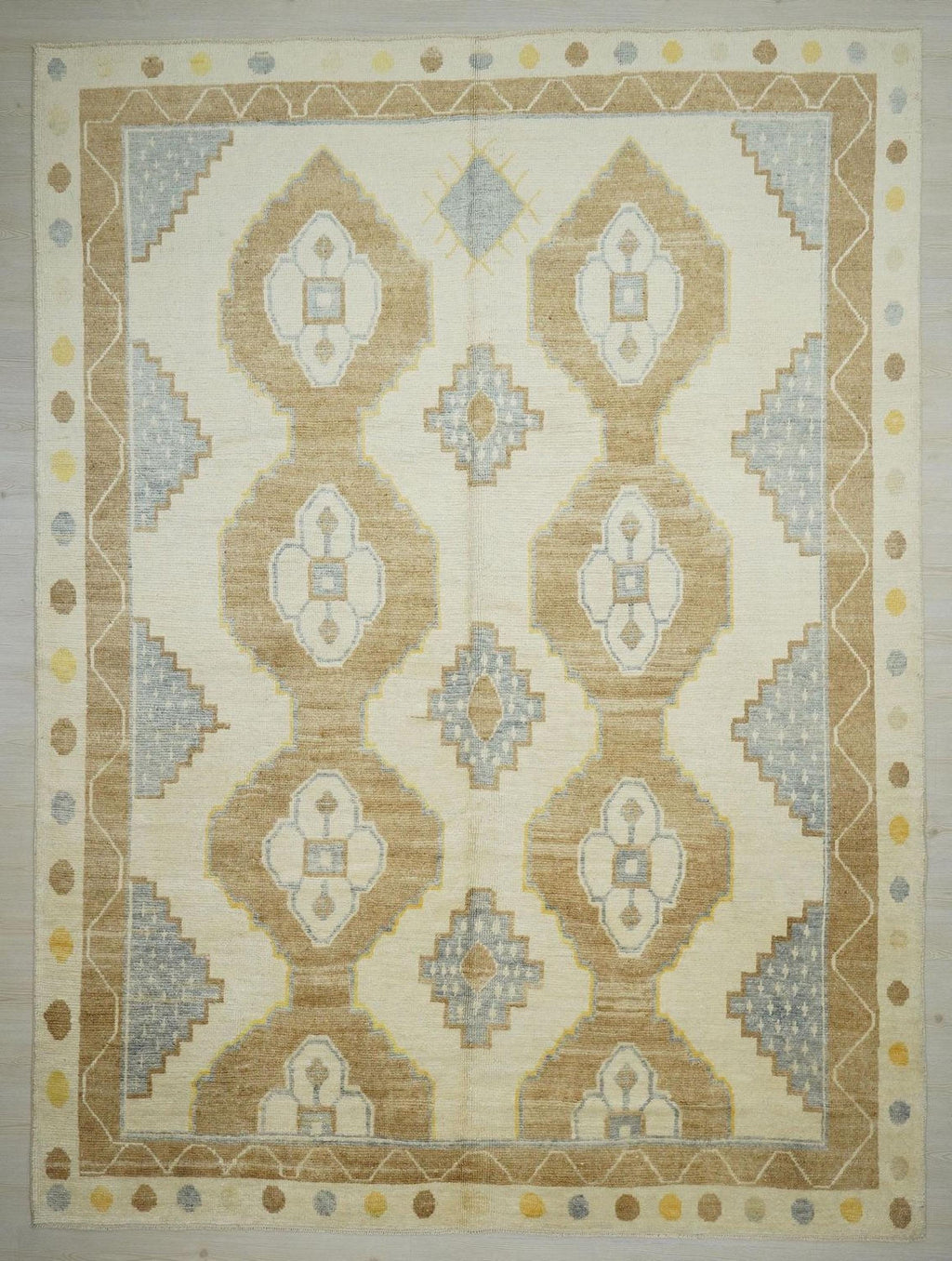 Neutral Soft Wool Kars Rug,9x12 Mid Century Modern Farmhouse Decor Turkish Rugs