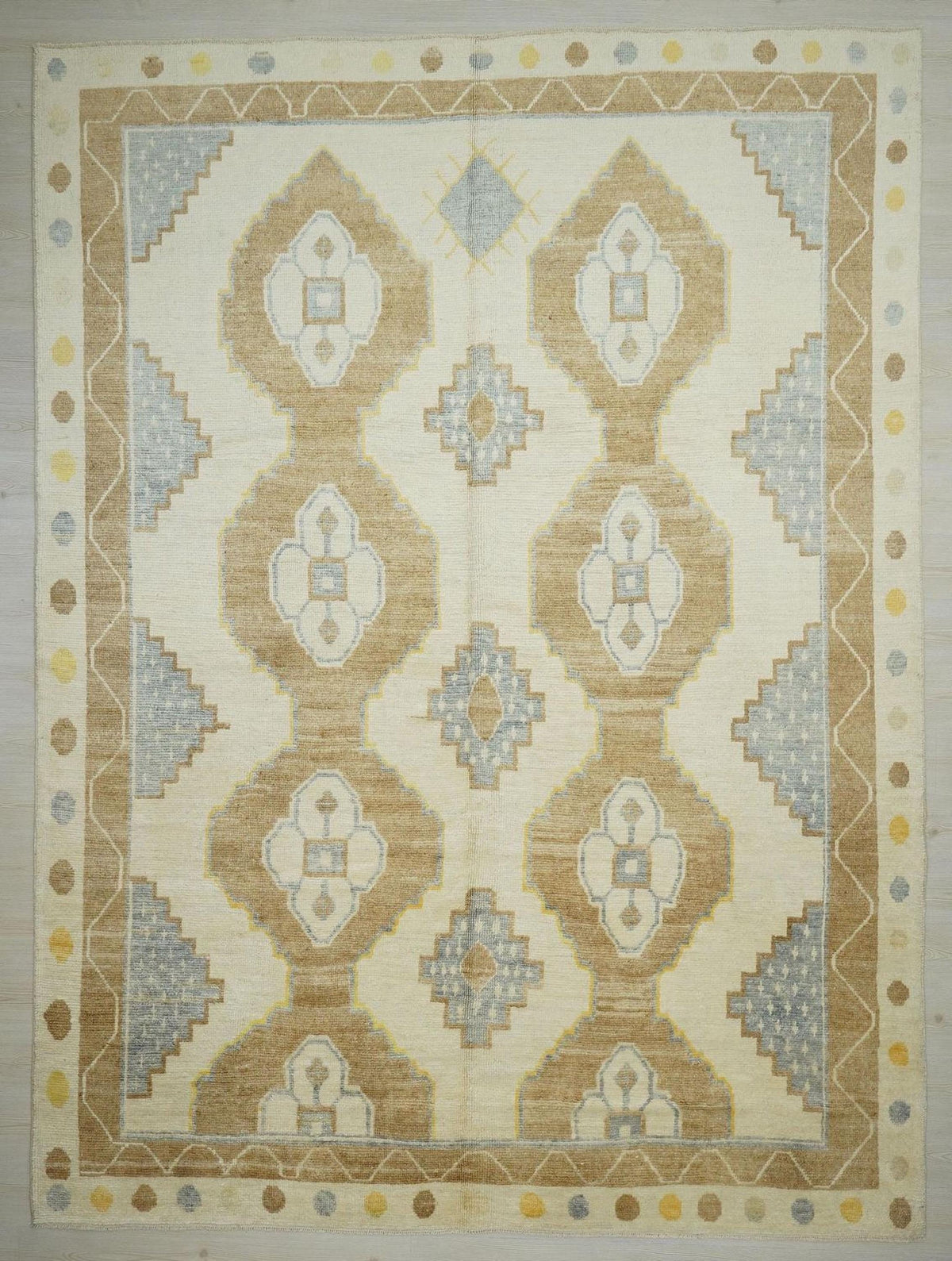 Neutral Soft Wool Kars Rug,9x12 Mid Century Modern Farmhouse Decor Turkish Rugs