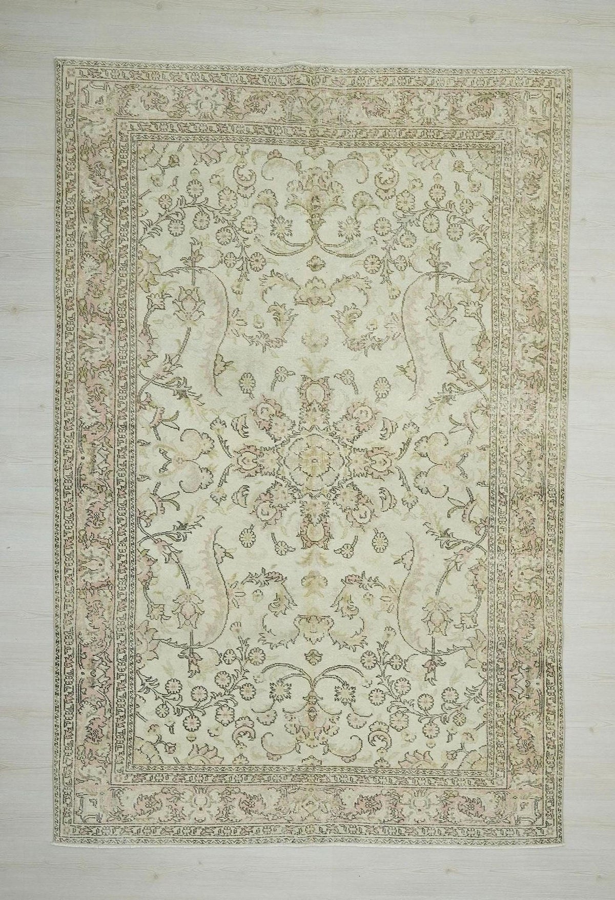 Seasonal Decor Vintage Turkey Oushak Rug: 7x10 Feet, Neutral Colors Area Rugs