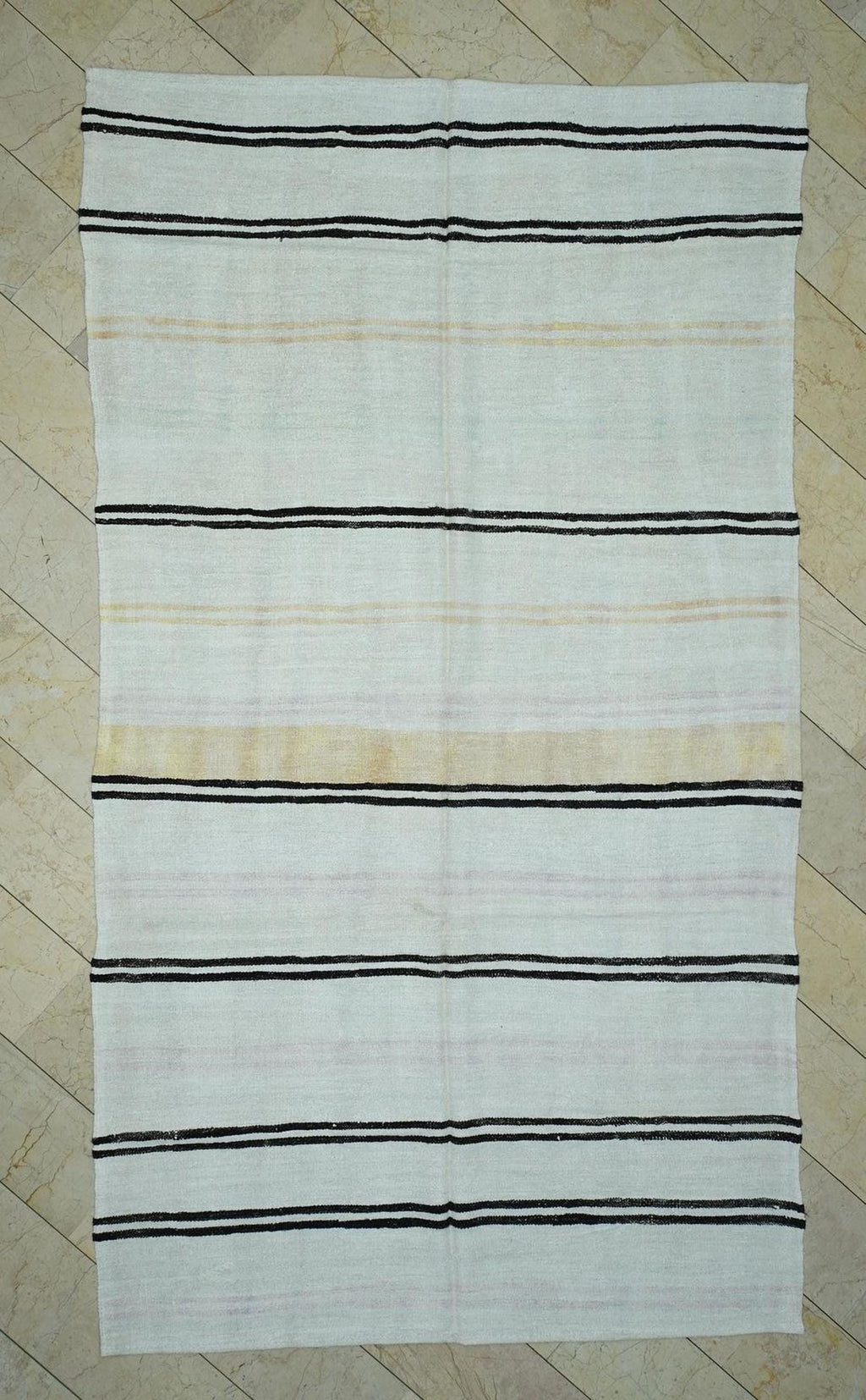 Seasonal Minimal Decor Striped Hemp Kilim Rug: Handwoven Turkish  Eco-Friendly Rugs 7x11,6 Ft.
