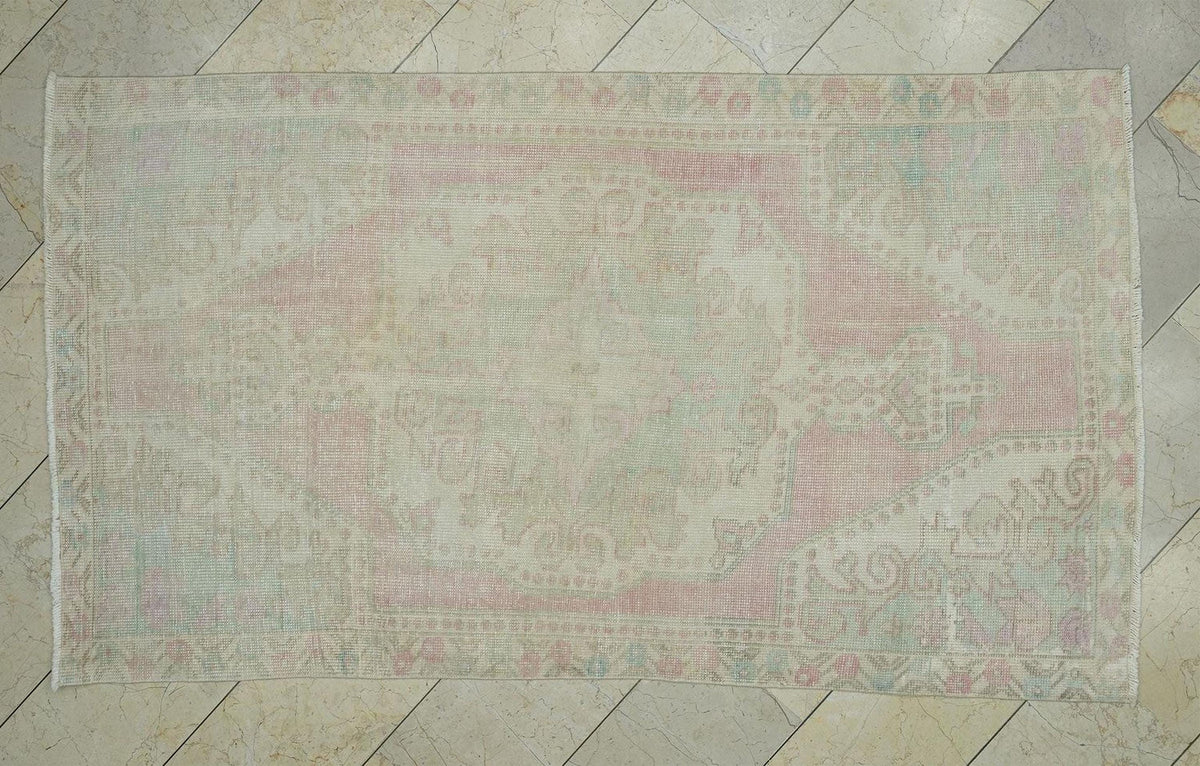 4x7 Seasonal Decor: Vintage Turkish Oushak Rug,one of a kind handwoven rugs