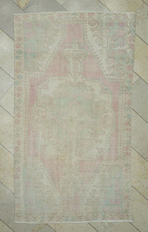 4x7 Seasonal Decor: Vintage Turkish Oushak Rug,one of a kind handwoven rugs