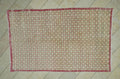 Rare Pattern Vintage Wool Turkish Rug: 5.3x8.5 Ft,Low Pile Old Oushak Rugs.