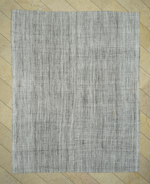 8x10 Primitive Decor Turkish Kilim Rug: Natural ivory Gray Flat Weave Rugs