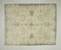 Mid Century Modern Oushak Rug: 7,4"x9,3" Ft, Handmade Turkish Wool Carpet.