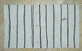 5x9 Hemp Kilim Rug: Dark Brown & White Stripe, Flat Weave Organic Area Rugs.