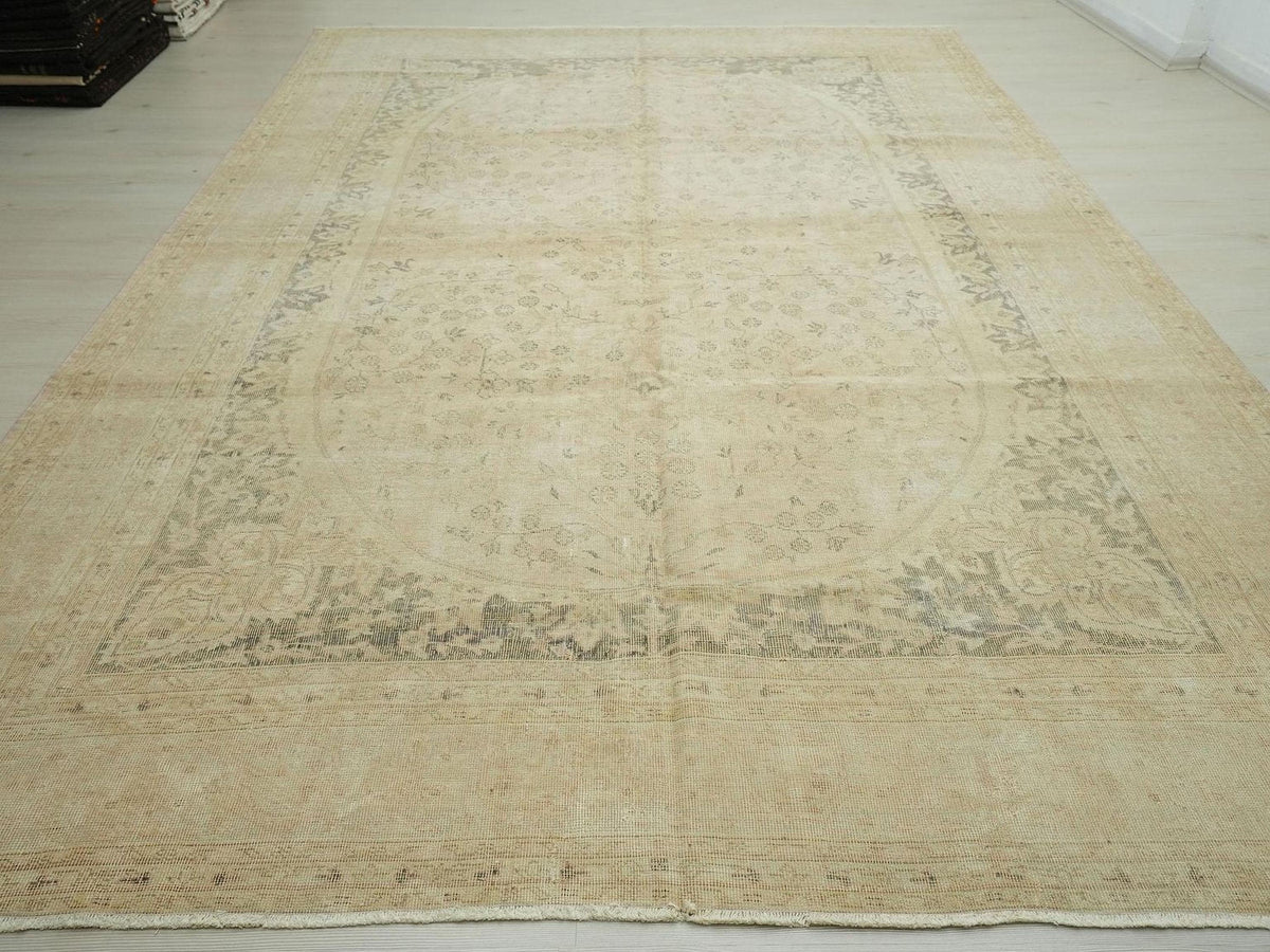 8x12 Oversize Vintage Salmon Pink Oushak Rug: Luxury Home Living Floor Decor Turkish Rugs.
