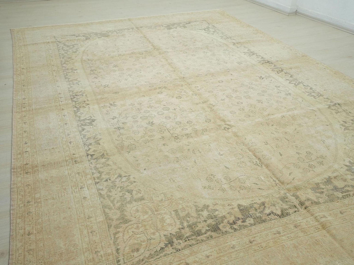 8x12 Oversize Vintage Salmon Pink Oushak Rug: Luxury Home Living Floor Decor Turkish Rugs.