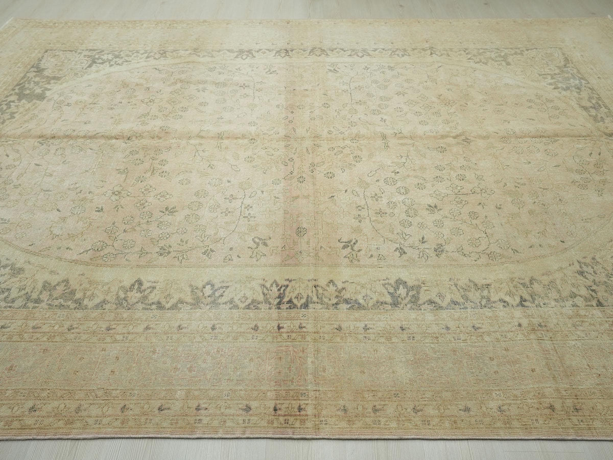8x12 Oversize Vintage Salmon Pink Oushak Rug: Luxury Home Living Floor Decor Turkish Rugs.