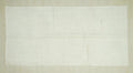 Handmade Hemp Kilim Rug: Plain Off White Flat Weave Scandinavian Style Rugs, 5"x10.3" Feet.
