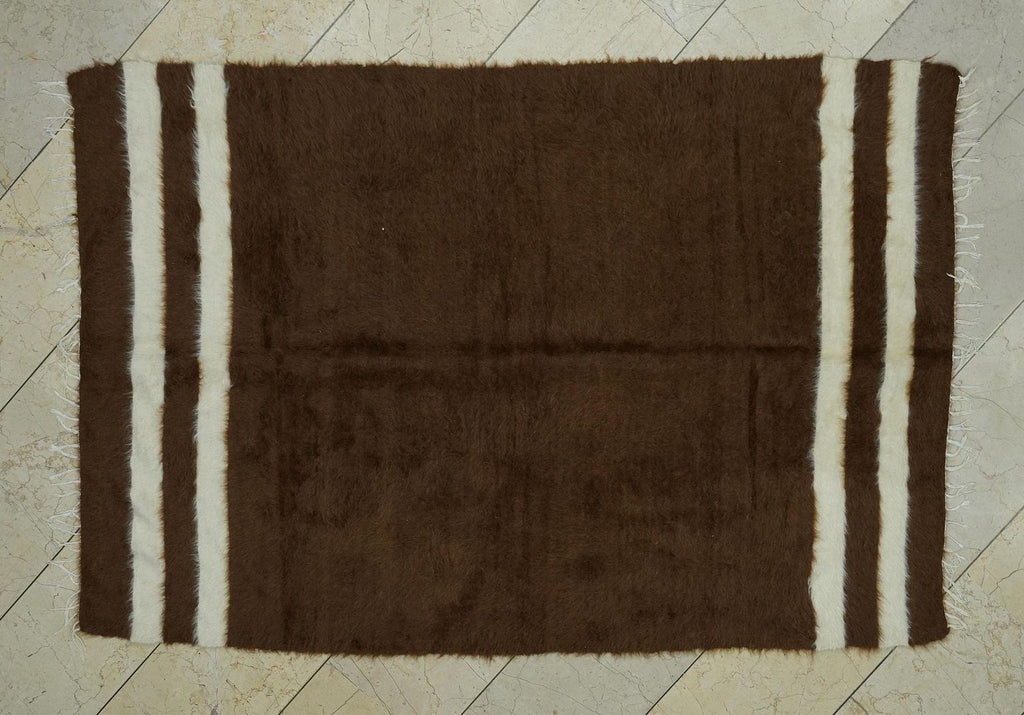 Navajo Style Siirt Blanket Kilim Rug: 4,3x6,2 F.t,Handmade Kurdish Area Rugs