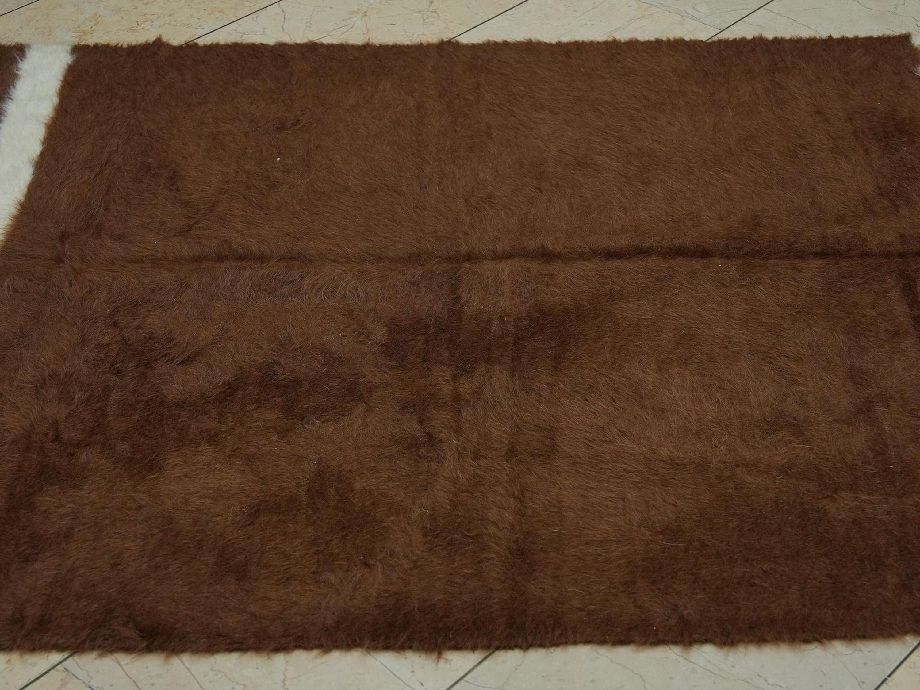 Navajo Style Siirt Blanket Kilim Rug: 4,3x6,2 F.t,Handmade Kurdish Area Rugs