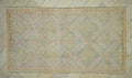 6x11 Embroidered Old Muted Color Kilim Rug: Mid-Century Modern Turkish Handmade Rugs.