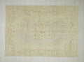 Vintage Oushak Rug: Large Turkish Wool Carpet, 6.7 x 9.7 ft