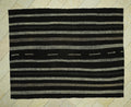 7x9 Dark Brown & Cream Natural Goat Hair Rug: Outdoor Decor Turkish Nomadic Woven Rugs.