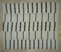 Striped Hemp Kilim Rug: Oversize Turkish Flat Weave Moody Decor Rugs 10"x12"