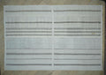 11x16 Oversized White & Gray Turkish Kilim Rug: Cotton And Goat Hair Woven Rugs