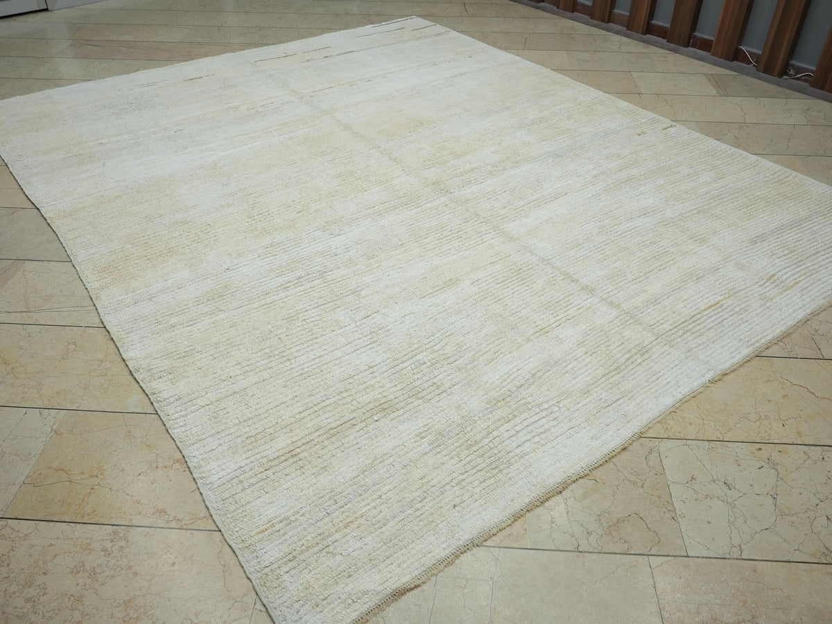 8x10 Plain Off White Eco-Friendly Hemp Rug: Contemporary Home Living Floor Decor Rugs