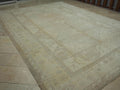 Oushak Rug: Muted Turkish Wool Rugs 9.5 x 13.5 ft,Home Living Area Carpet.