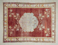 1930s Antique Decor Wool Turkish Area Rug: 7x9.4 ft, West Anatolian Carpet Rugs.