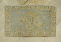 Wall Or Table Decor Small Size Antique Handmade Rug: 1.6x2.7 Feet.