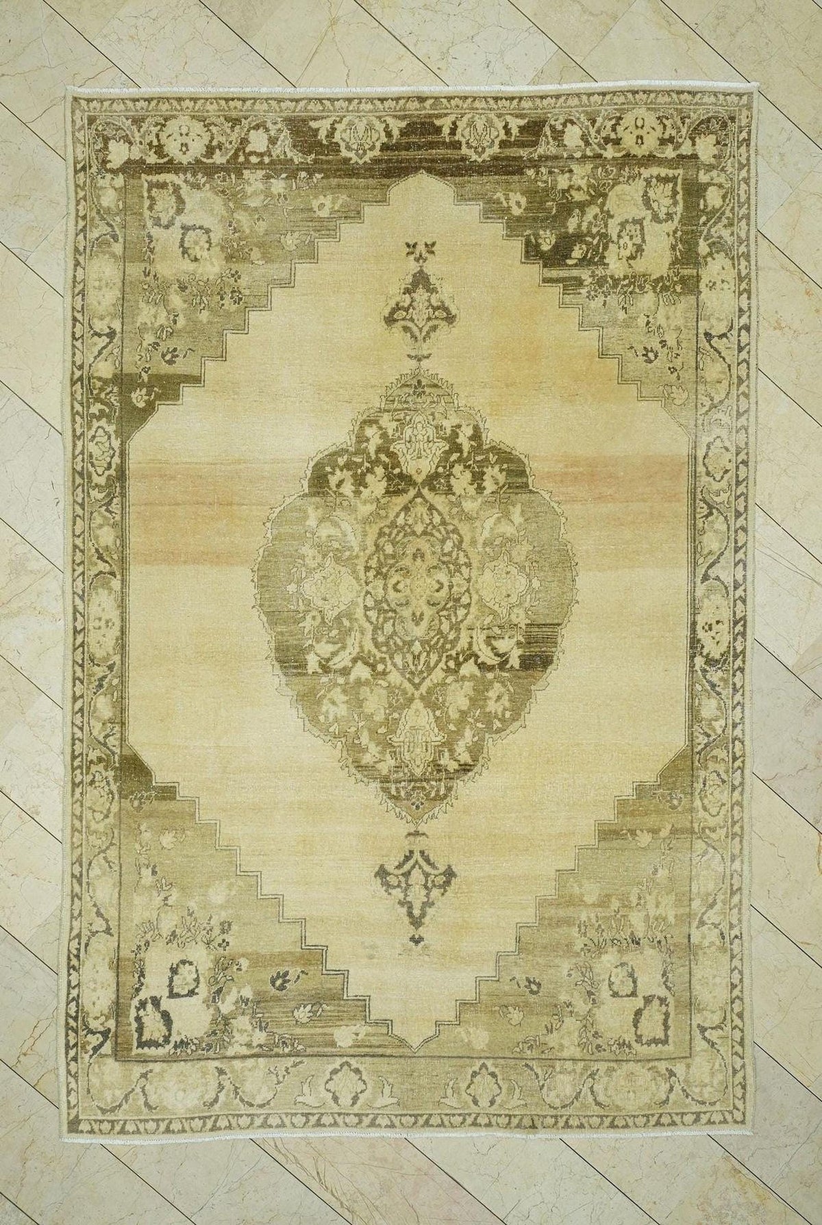 1940s Antique Kars Carpet Rug,6.9x10.3 Feet,Large Turkish Wool Rugs.