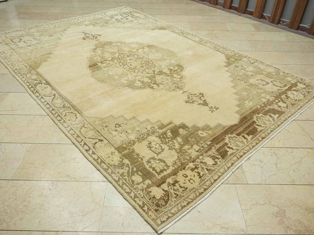 1940s Antique Kars Carpet Rug,6.9x10.3 Feet,Large Turkish Wool Rugs.