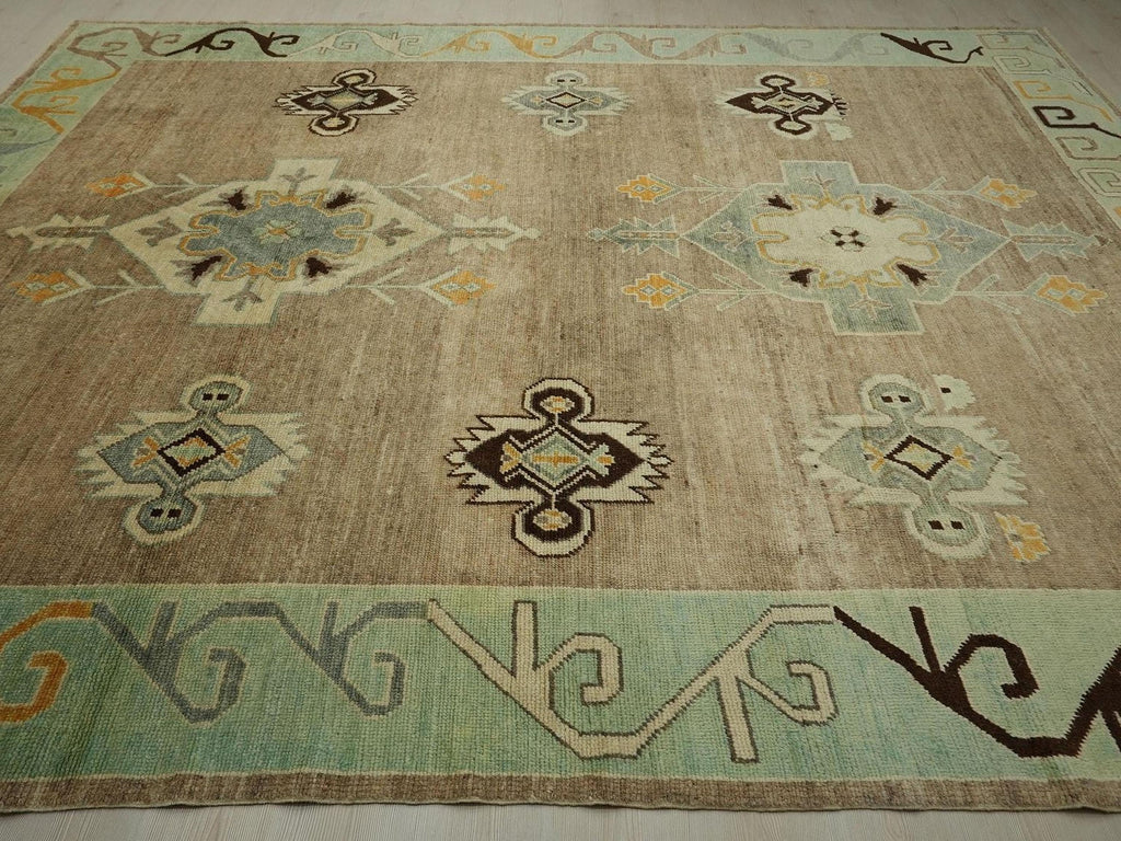 9x12 Kars Area Handmade Wool Carpet Rug,Nineteen Century Design Rugs.