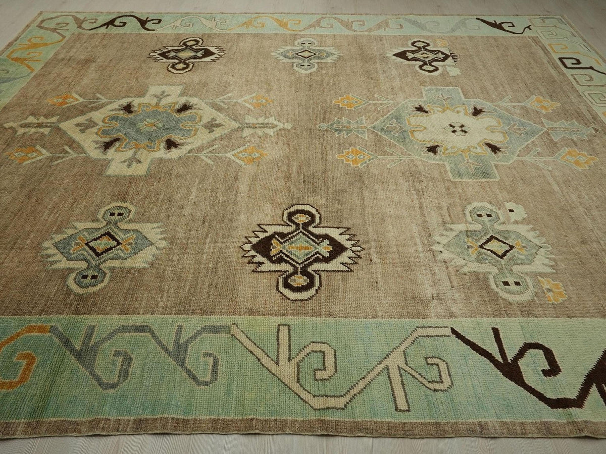 9x12 Kars Area Handmade Wool Carpet Rug,Nineteen Century Design Rugs.