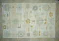 Oversized Oushak Rug: 10x14 White Hemp & Wool Luxury Home Living Decor Turkish Rugs.