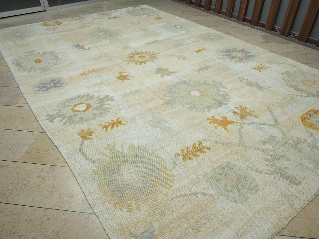 Oversized Oushak Rug: 10x14 White Hemp & Wool Luxury Home Living Decor Turkish Rugs.