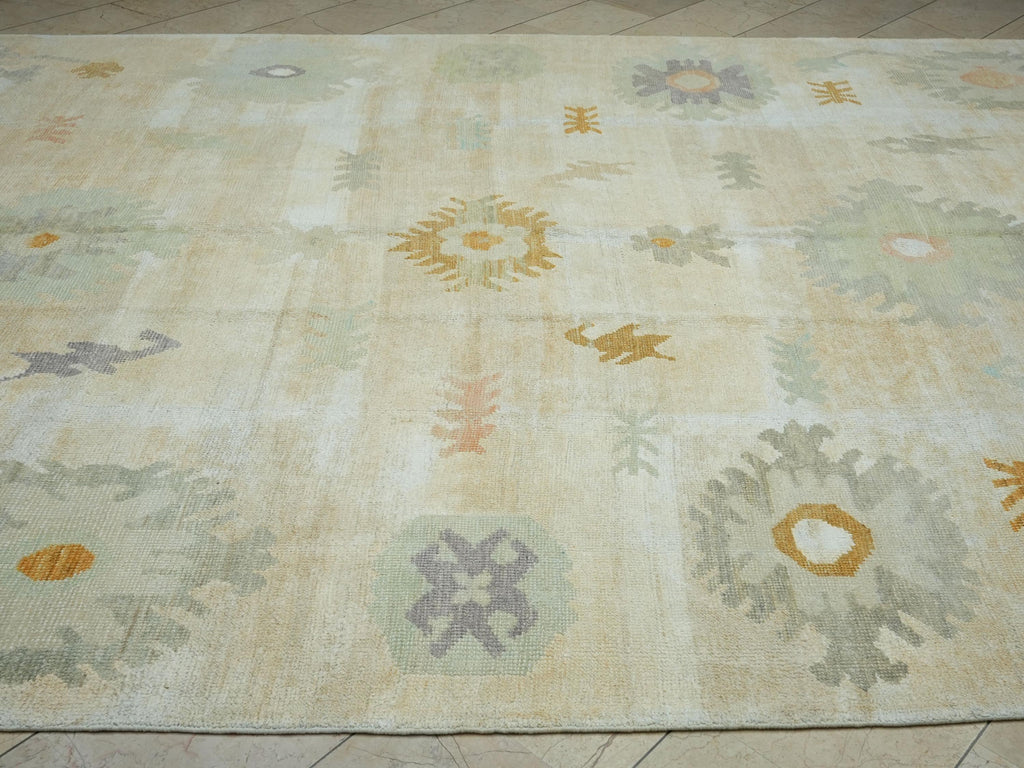 Oversized Oushak Rug: 10x14 White Hemp & Wool Luxury Home Living Decor Turkish Rugs.