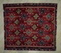 Antique Oversize Kilim Rug: 10x11 Red & Blue Turkish Tribal Woven Rugs.