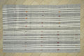 Handmade Turkish Wool & Cotton Rug,Gray Geometric Modern Boho Style-Artisan Home Decor Rugs 8x12