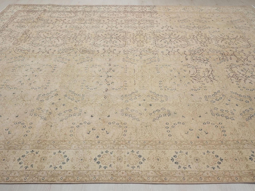 Turkish Oversize Vintage Oushak Rug 9x12 Scandinavian Home Living Style  Area Rugs.