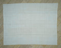 Vintage Hemp Kilim Rug: 9x11 Off White Turkish Flat Weave