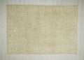 8x11 Oversized Oushak Rug: Faded Turkish Wool Carpet, Mid-Century Modern