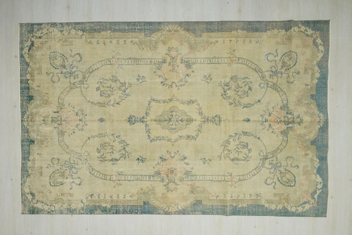 8x11 Oversized Vintage Turkish Oushak Rug: Seasonal Home Living Floor Decor Area Rugs.
