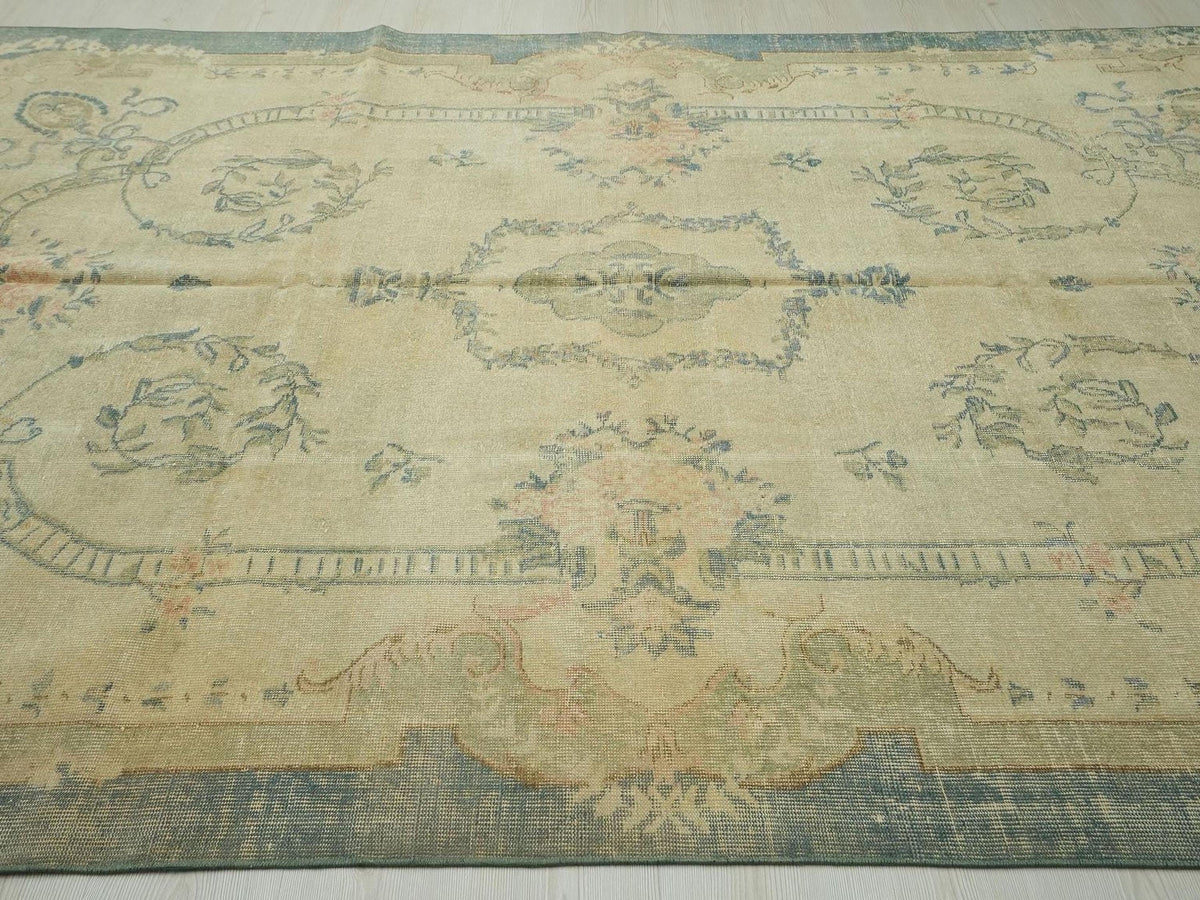 8x11 Oversized Vintage Turkish Oushak Rug: Seasonal Home Living Floor Decor Area Rugs.