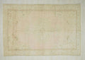 Vintage Oushak Rug: 6.3"x9.7' Turkish Wool Carpet, Bohemian Style Rugs
