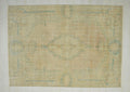 one of a kind turkish oushak Rug: Handmade Wool on cotton Carpet Rugs, 6.5x9 ft.