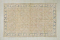 5x8 Handmade Wool Oushak Rug: Mid-Century Modern Turkish Rugs