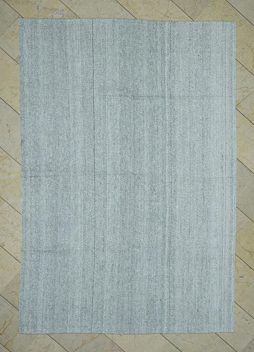 6x9 Ivory Turkish Wool And Cotton Rug-Minimalist Handmade Living Room or Bedroom Decor Rugs