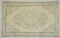 Large Oushak Wool Carpet Rug: Mid Century Modern Turkish Rugs, 5.5"x9' Feet.