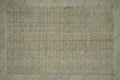 Vintage Oushak Turkish Rug: Beige Brown Floral Handmade Wool Carpet Rugs, 5.8x9.3 ft.