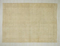 Large Vintage Turkish Oushak Rug: Beige Brown Wool Carpet (7,3"x10" Feet)