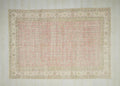 Handmade Vintage Wool Oushak Rug: Turkish Farmhouse Carpet 6,11x10,2 Ft