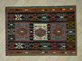Antique Turkish Kilim Rug: Primitive Decor Village Flat Weave Rugs 6,7x9,3 Feet.
